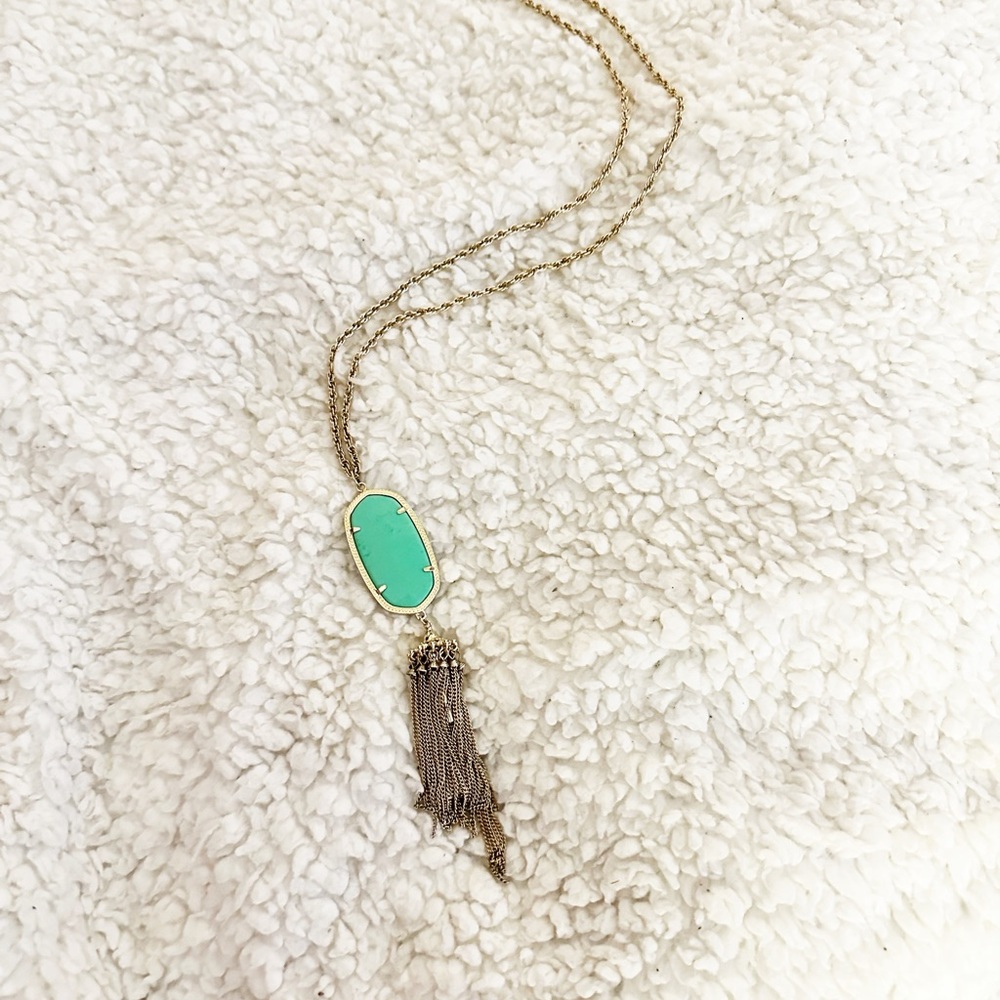 Kendra Scott Rayne Necklace Turquoise - Picture 3 of 9